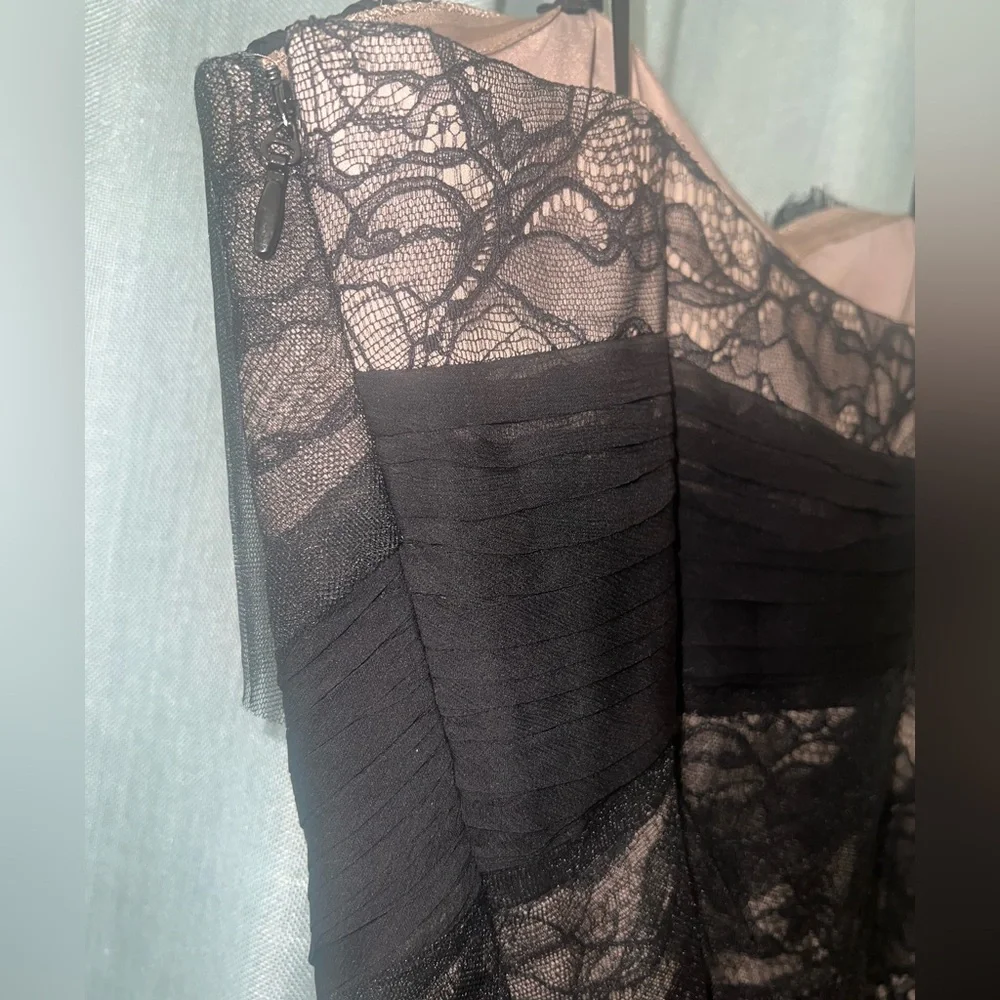 BCBGMaxAzria Runway Strapless Black Lace Dress - Picture 5 of 6